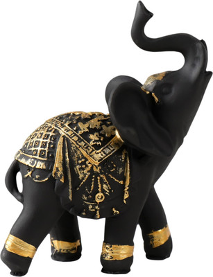 Статуэтка Sima-Land Черный слон в золотой богатой попоне 9901285