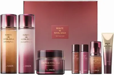 Набор косметики для лица The Saem Beaute de Royal Gold Skin Care 3 Set