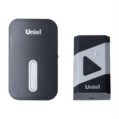 Электрический звонок Uniel UDB-095W-R1T1-38S-BL/SL / UL-00011369 (черный/серебристый)