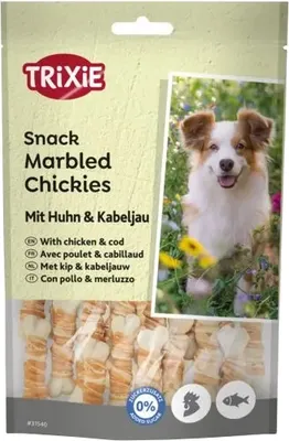 Лакомство для собак Trixie Косточки с курицей и треской / 02-31540 (100г)