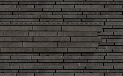 Сайдинг Ю-Пласт (ПВХ).0290.Н.Стоун-Хаус С-Лок Ригельный кирпич (1.94м, грифель)