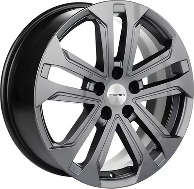 Литой диск Khomen KHW1803 Haval Dargo 18x7" 5x114.3мм DIA 66.5мм ET 40мм (Gray)