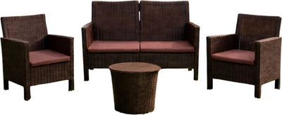 Комплект садовой мебели ВПМ Садко / 6201461 (темно-коричневый)