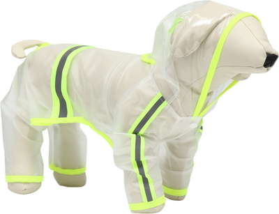 Дождевик для животных Sima-Land 9383263 (S, прозрачный/желтый)