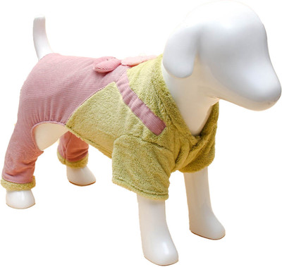 Комбинезон для животных Sima-Land Love / 9614636 (XL, зеленый/розовый)