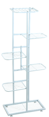 Стойка для цветов GREENGO 6 полок 44x22x105см 10747766 (белый)
