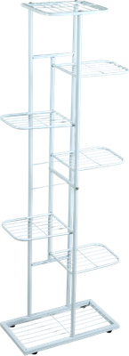 Стойка для цветов GREENGO 7 полок 43x22x126см 10747744 (белый)