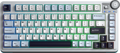 Клавиатура Aula AU75 (голубой/белый/темно-фиолетовый)