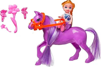 Кукла с аксессуарами Наша игрушка Лошадка PT-01459 (сиреневый)
