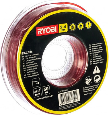 Леска для триммера Ryobi 2.4мм 50м RAC105 (5132002642)
