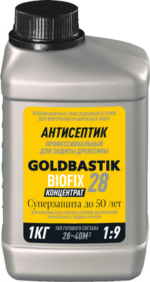 Антисептик для древесины Goldbastik Биофикс Концентрат 1:9 / BB 28 (1кг)
