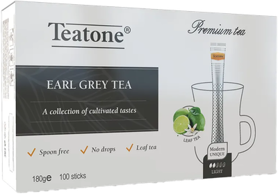 Чай пакетированный Teatone Черный Аромат бергамота (100пак)