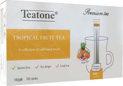 Чай пакетированный Teatone Черный Аромат тропических фруктов (100пак)