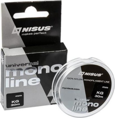 Леска монофильная Nisus Nylon Transparent 0.14мм 2.2кг / L-NT-014-30 (30м)