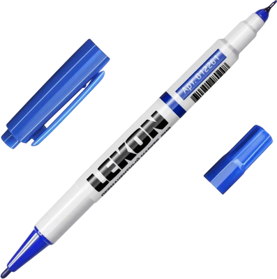 Набор маркеров LEKON Duo / 12261.21 (12шт, синий)