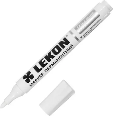 Набор маркеров строительных LEKON Eхtra White / 12393.21 (10шт)