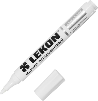 Набор маркеров LEKON Eхtra White / 12393.21 (10шт)