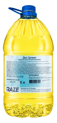 Чистящее средство для ванной комнаты Raze Дон Цитрон (5л)