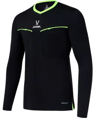 Лонгслив судейский Jogel Division PerFormDRY Referee LS Tee 2.0 99 (S, черный)