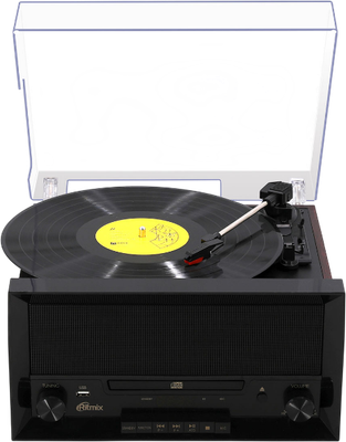 Проигрыватель виниловых пластинок Ritmix LP-400B (коричневый)