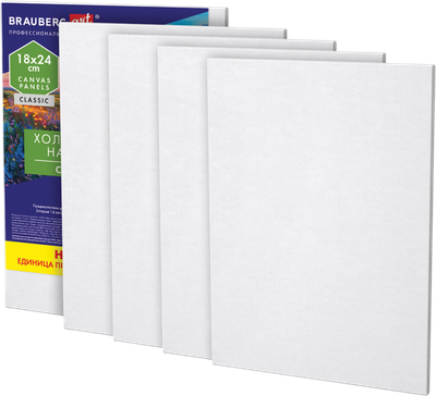 Набор холстов для рисования Brauberg Art Classic / 192649 (5шт)