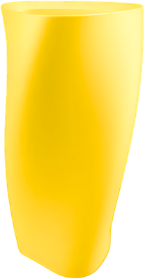Кашпо БЕРКАНО Twist 108 / 220_012_43V (Yellow)