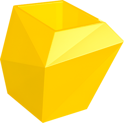 Кашпо БЕРКАНО Quaro M / 220_119_43V (Yellow)