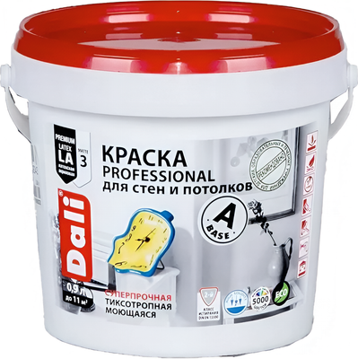 Краска DALI Professional Для стен и потолков (900мл, белый)