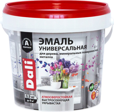Эмаль DALI Акриловая Универсальная RAL 7004 (900мл, серый полуматовый)
