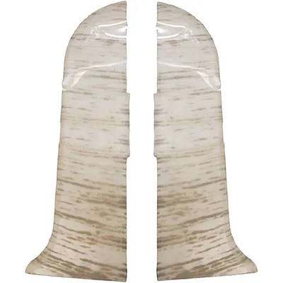 Заглушка для плинтуса Sanrelia SanFlex 589 Береза светлая (2шт)