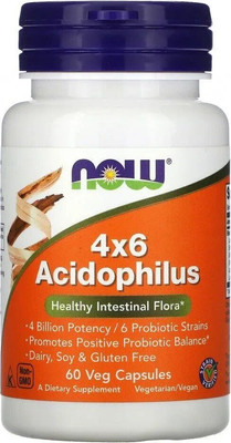 Пищевая добавка NOW Lactobacillus acidophilus (60 капсул)