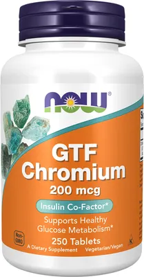 Минерал NOW Gtf Chromium 200mcg (250 таблеток)