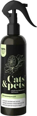 Средство для нейтрализации запахов Cats & Pets 250мл
