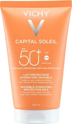 Молочко солнцезащитное Vichy Capital Soleil для лица и тела с SPF 50+ (150мл)