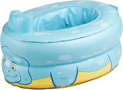 Дорожный горшок ROXY-KIDS PocketPotty Динозавр / PP-3102B (серо-голубой)