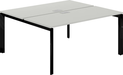 Комплект письменных столов Norden 160х143.8х75 / PR.246.SH.P59.BL (черный/серый бархат)