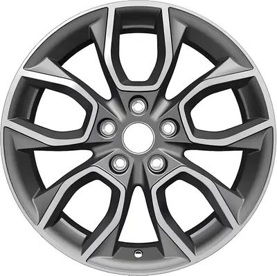 Литой диск Khomen KHW1713 Kodiaq/Tiguan 17x7" 5x112мм DIA 57.1мм ET 40мм (Gray FP)