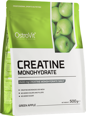 Креатин OstroVit Monohydrate (500г, зеленое яблоко)