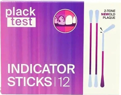 Палочки для индикации зубного налета Erin Haiden Plack Test Indicator Stick (12шт)