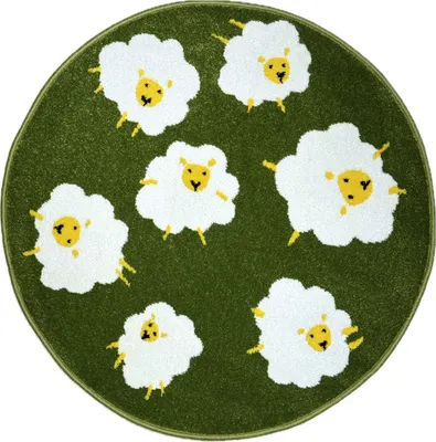 Коврик Витебские ковры Kids 20С47-БК/ЭФ 65771 20 Овал (1.2x1.2)