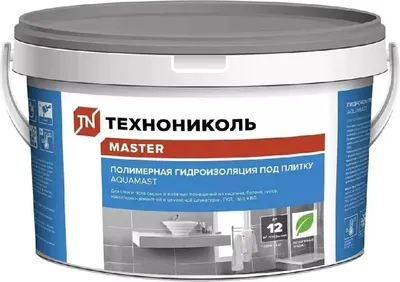 Гидроизоляционная мастика Технониколь Полимерная AquaMast под плитку (5кг)