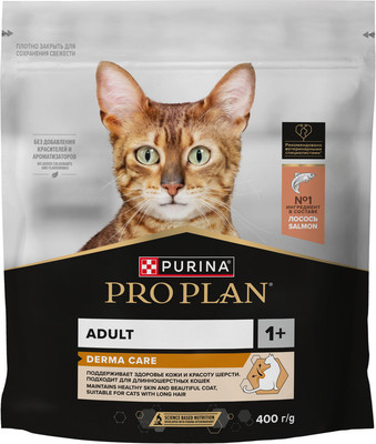 Сухой корм для кошек Pro Plan Elegant с лососем (400г)