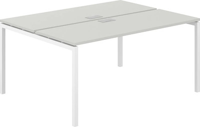Комплект письменных столов Norden 160х123.8х75 / SG.243.SH.44.WH (белый/серый бархат)