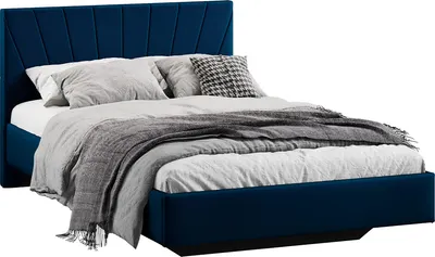 Полуторная кровать ТриЯ Эвори 1200 Тип 1 (велюр Confetti Blue)