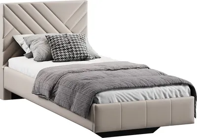 Односпальная кровать ТриЯ Дэлли 800 Тип 1  (велюр Confetti Smoke)