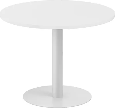 Стол для переговоров Norden 100x75 / SG.279.WH.GR (белый/серебряный металлик)