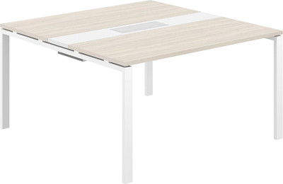 Комплект письменных столов Norden 140x143.8x75 / SG.282.OL.63.WH.WH (белый/дуб светлый)