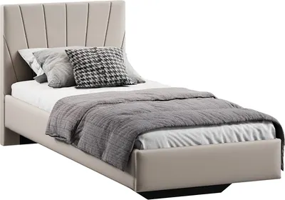 Односпальная кровать ТриЯ Эвори 800 Тип 1  (велюр Confetti Smoke)