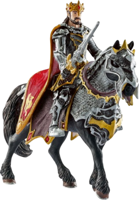 Фигурка коллекционная Schleich Рыцарь Драконов. Король на лошади 70115