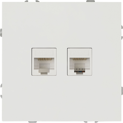 Розетка ЭРА Galaxy 15-3108-01 2XRJ45 IP20 / Б0070756 (белый)